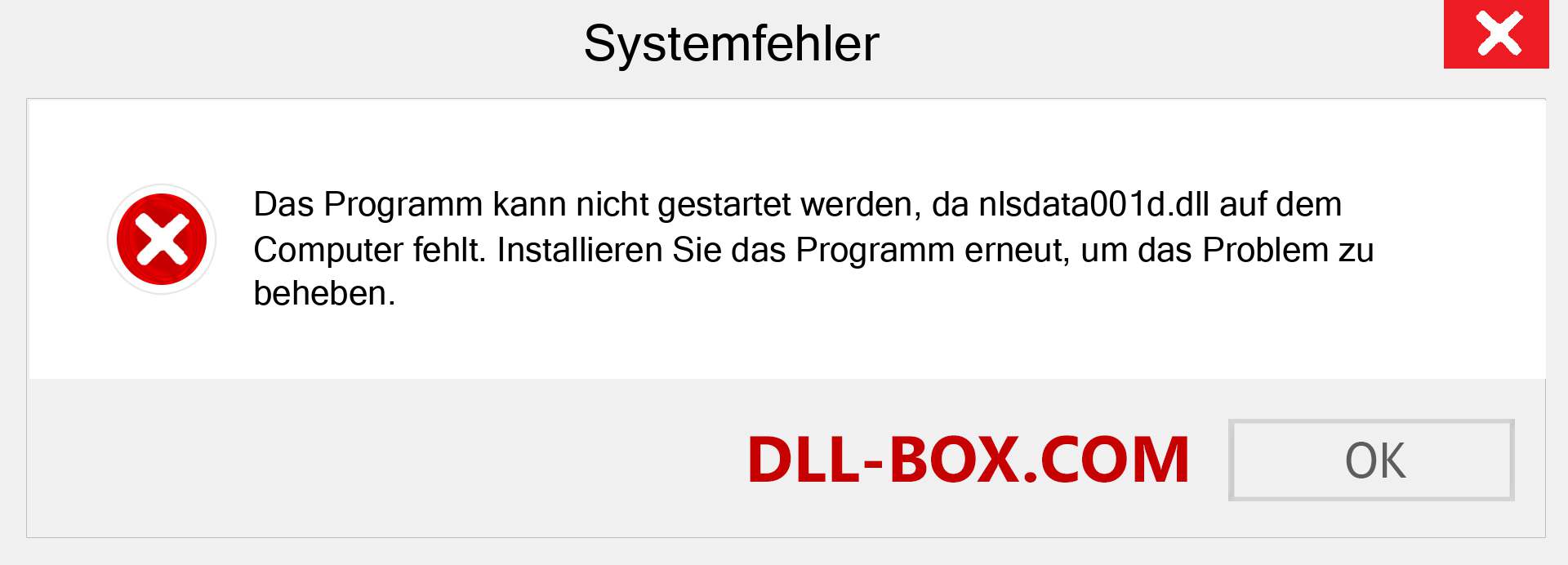 nlsdata001d.dll-Datei fehlt?. Download für Windows 7, 8, 10 - Fix nlsdata001d dll Missing Error unter Windows, Fotos, Bildern